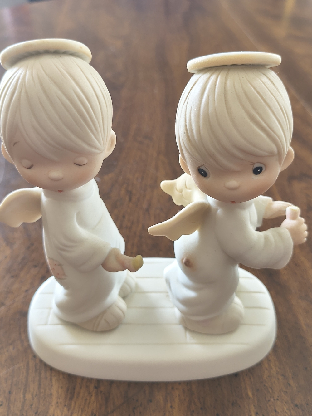 Vtg 1982 Precious Moments Holy Smokes E-2351 Knickknack Angels Candle